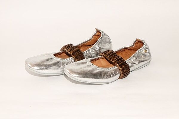 Ballerina Paula plata con bronce